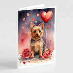 Valentine Roses Greeting Cards - Size: 5X7 | Pack Of: 8 | Collection name: Valentine roses-AMAZON FACTORY