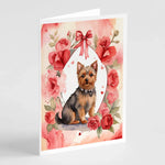 Valentine Roses Greeting Cards - Size: 5X7 | Pack Of: 8 | Collection name: Valentine roses-AMAZON FACTORY