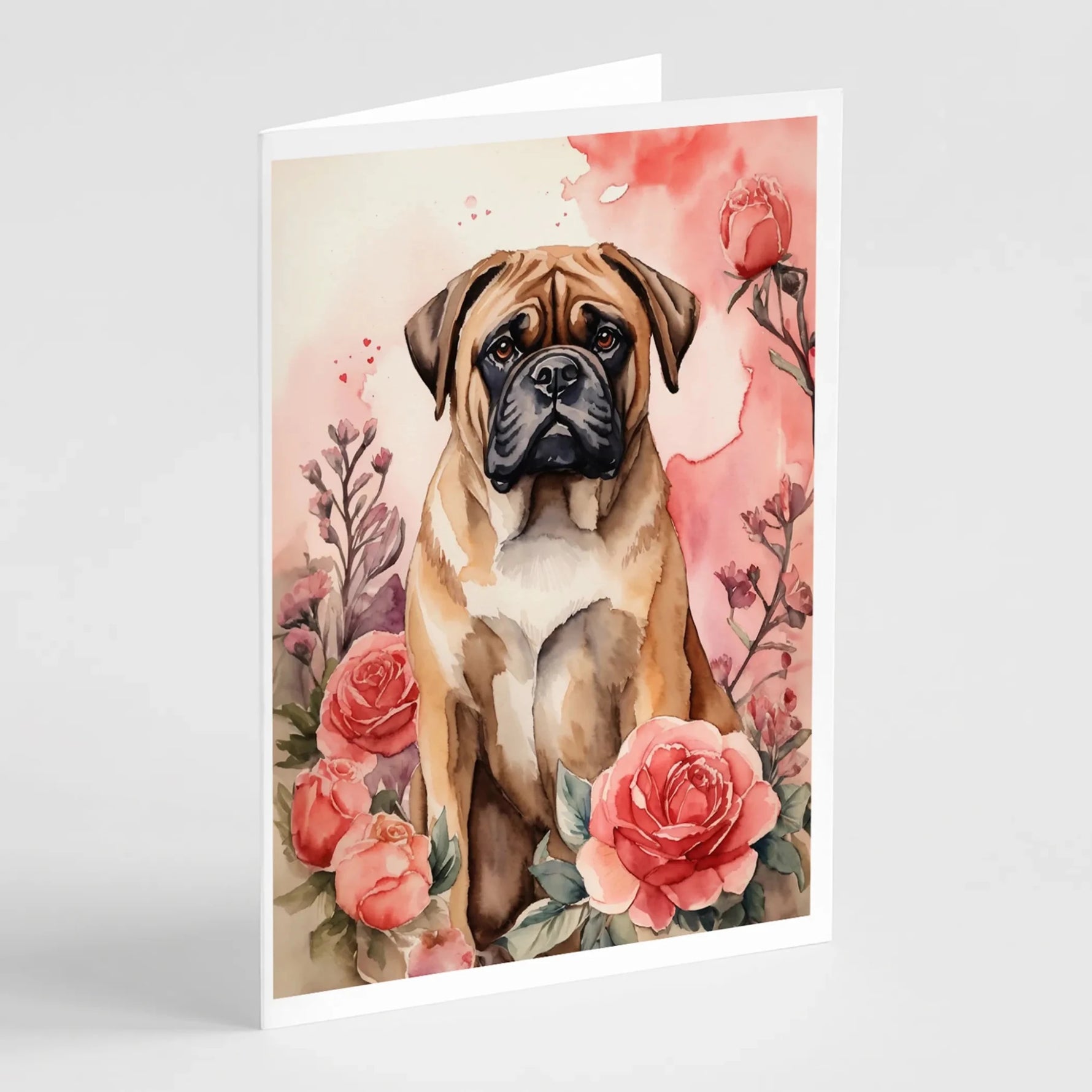 Valentine Roses Greeting Cards - Size: 5X7 | Pack Of: 8 | Collection name: Valentine roses-AMAZON FACTORY