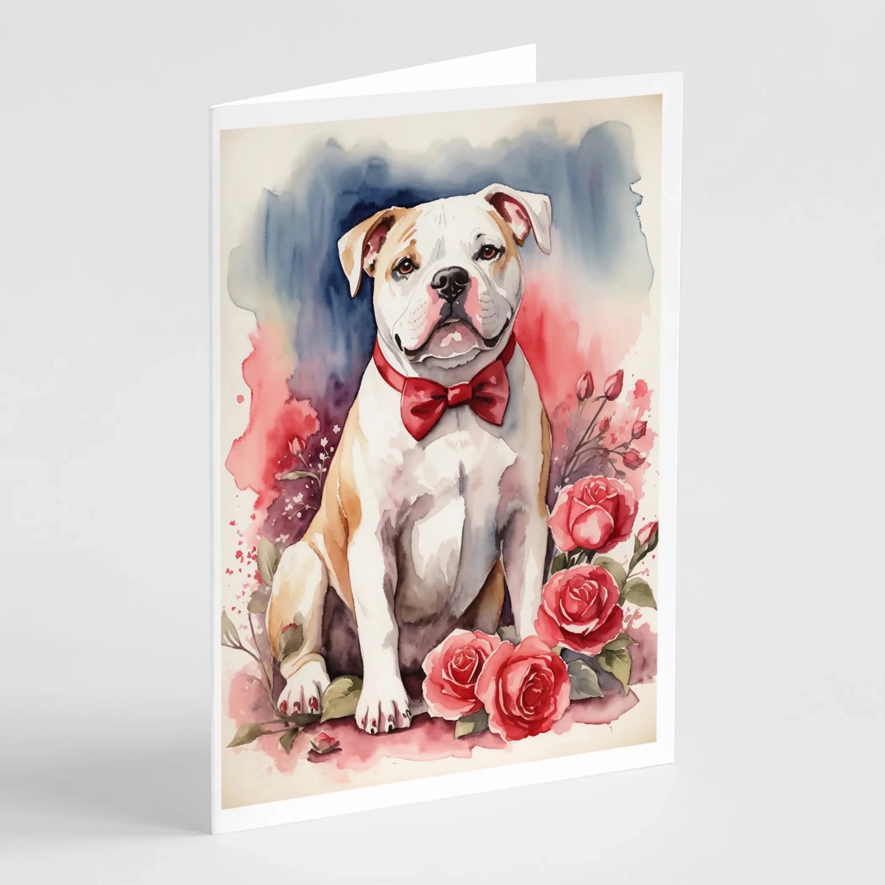 Valentine Roses Greeting Cards - Size: 5X7 | Pack Of: 8 | Collection name: Valentine roses-AMAZON FACTORY