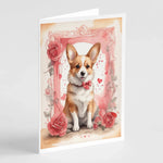 Valentine Roses Greeting Cards - Size: 5X7 | Pack Of: 8 | Collection name: Valentine roses-AMAZON FACTORY
