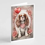 Valentine Roses Greeting Cards - Size: 5X7 | Pack Of: 8 | Collection name: Valentine roses-AMAZON FACTORY