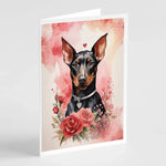 Valentine Roses Greeting Cards - Size: 5X7 | Pack Of: 8 | Collection name: Valentine roses-AMAZON FACTORY