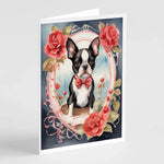 Valentine Roses Greeting Cards - Size: 5X7 | Pack Of: 8 | Collection name: Valentine roses-AMAZON FACTORY