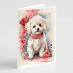 Valentine Roses Greeting Cards - Size: 5X7 | Pack Of: 8 | Collection name: Valentine roses-AMAZON FACTORY