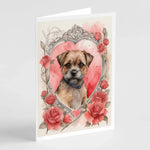 Valentine Roses Greeting Cards - Size: 5X7 | Pack Of: 8 | Collection name: Valentine roses-AMAZON FACTORY