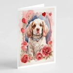 Valentine Roses Greeting Cards - Size: 5X7 | Pack Of: 8 | Collection name: Valentine roses-AMAZON FACTORY