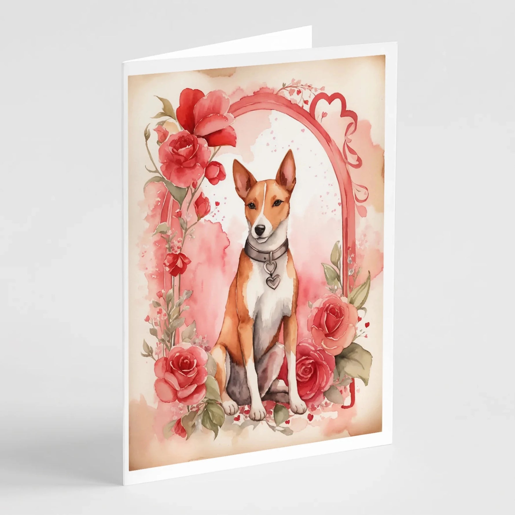 Valentine Roses Greeting Cards - Size: 5X7 | Pack Of: 8 | Collection name: Valentine roses-AMAZON FACTORY