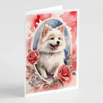 Valentine Roses Greeting Cards - Size: 5X7 | Pack Of: 8 | Collection name: Valentine roses-AMAZON FACTORY