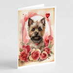 Valentine Roses Greeting Cards - Size: 5X7 | Pack Of: 8 | Collection name: Valentine roses-AMAZON FACTORY