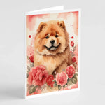 Valentine Roses Greeting Cards - Size: 5X7 | Pack Of: 8 | Collection name: Valentine roses-AMAZON FACTORY