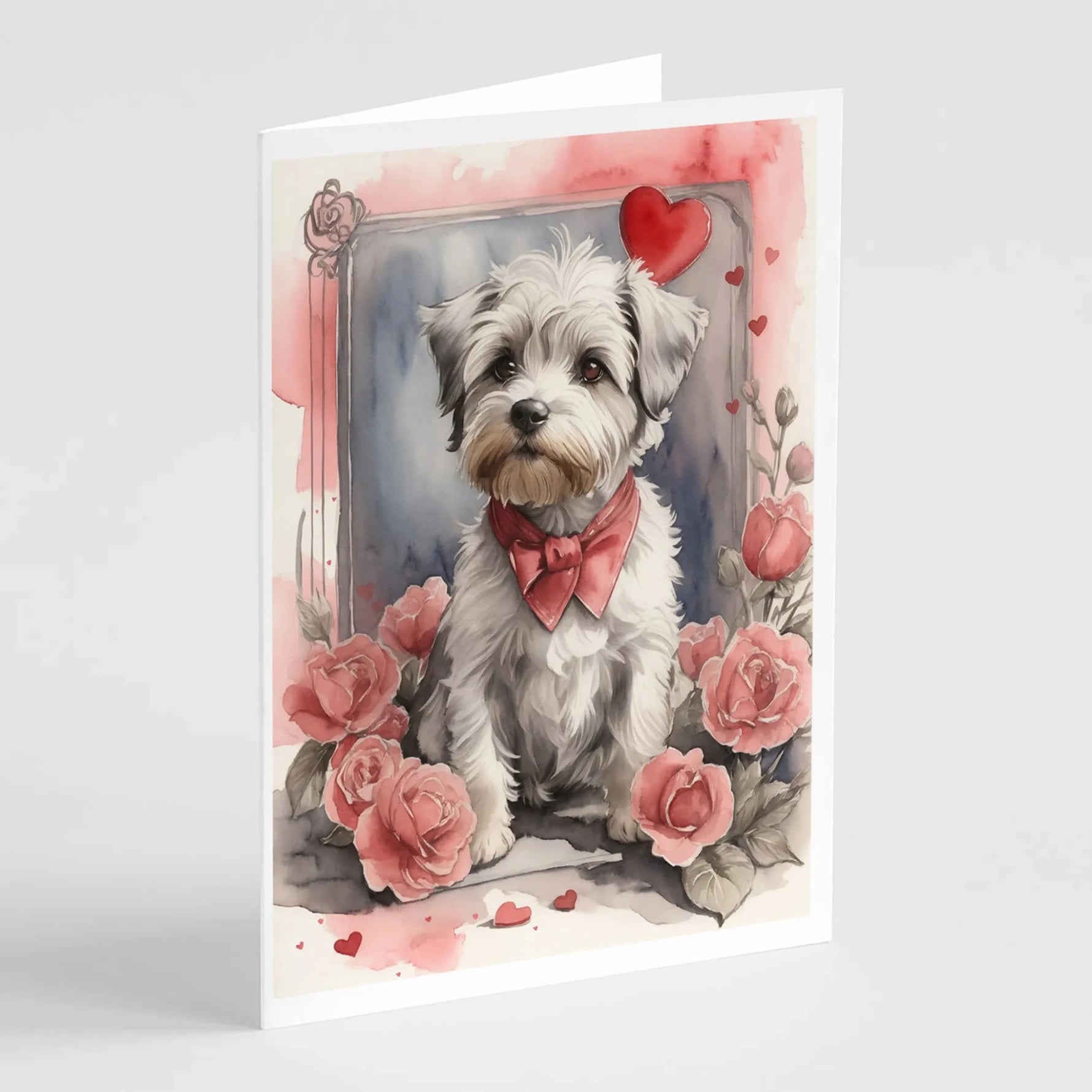 Valentine Roses Greeting Cards - Size: 5X7 | Pack Of: 8 | Collection name: Valentine roses-AMAZON FACTORY