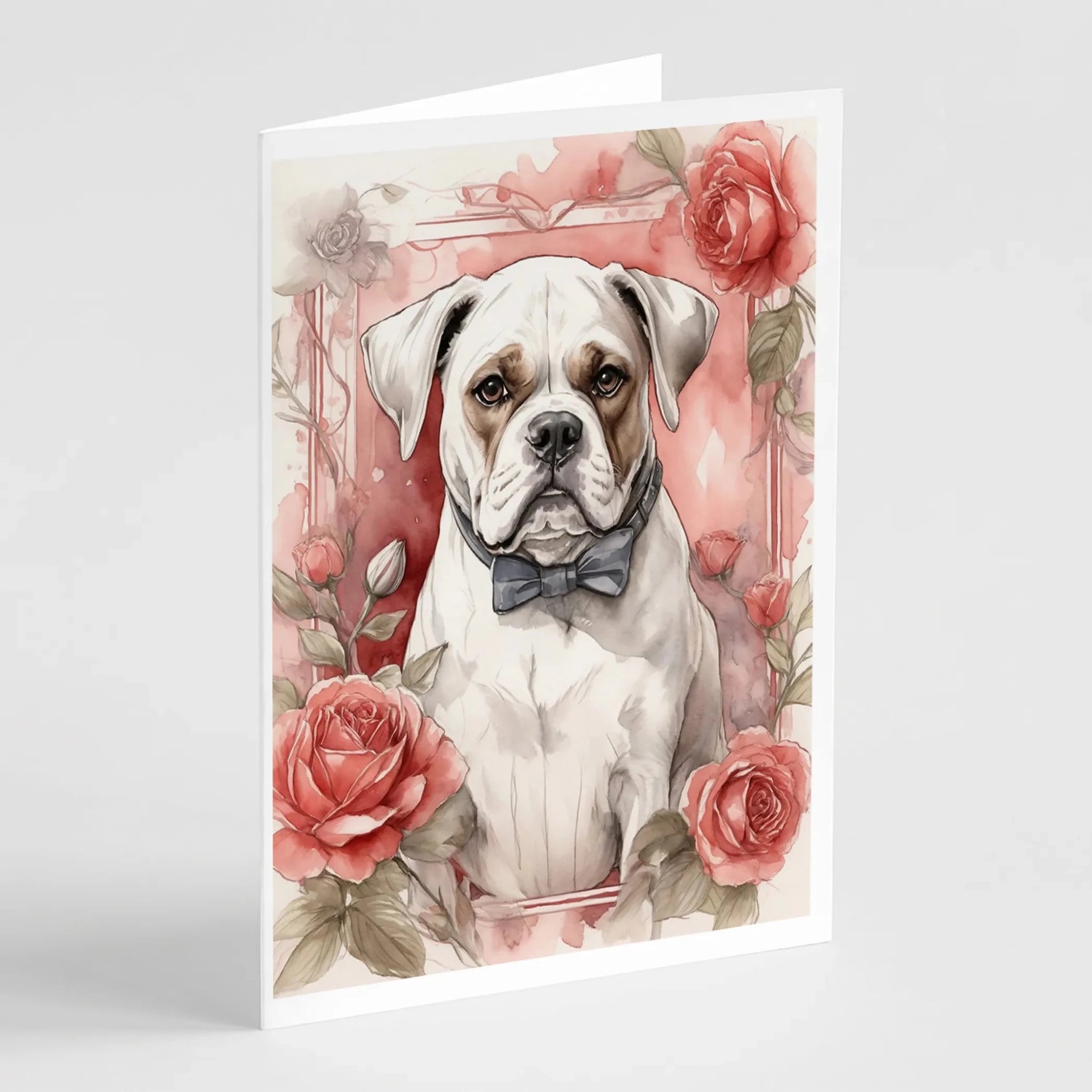 Valentine Roses Greeting Cards - Size: 5X7 | Pack Of: 8 | Collection name: Valentine roses-AMAZON FACTORY