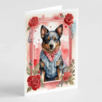 Valentine Roses Greeting Cards - Size: 5X7 | Pack Of: 8 | Collection name: Valentine roses-AMAZON FACTORY