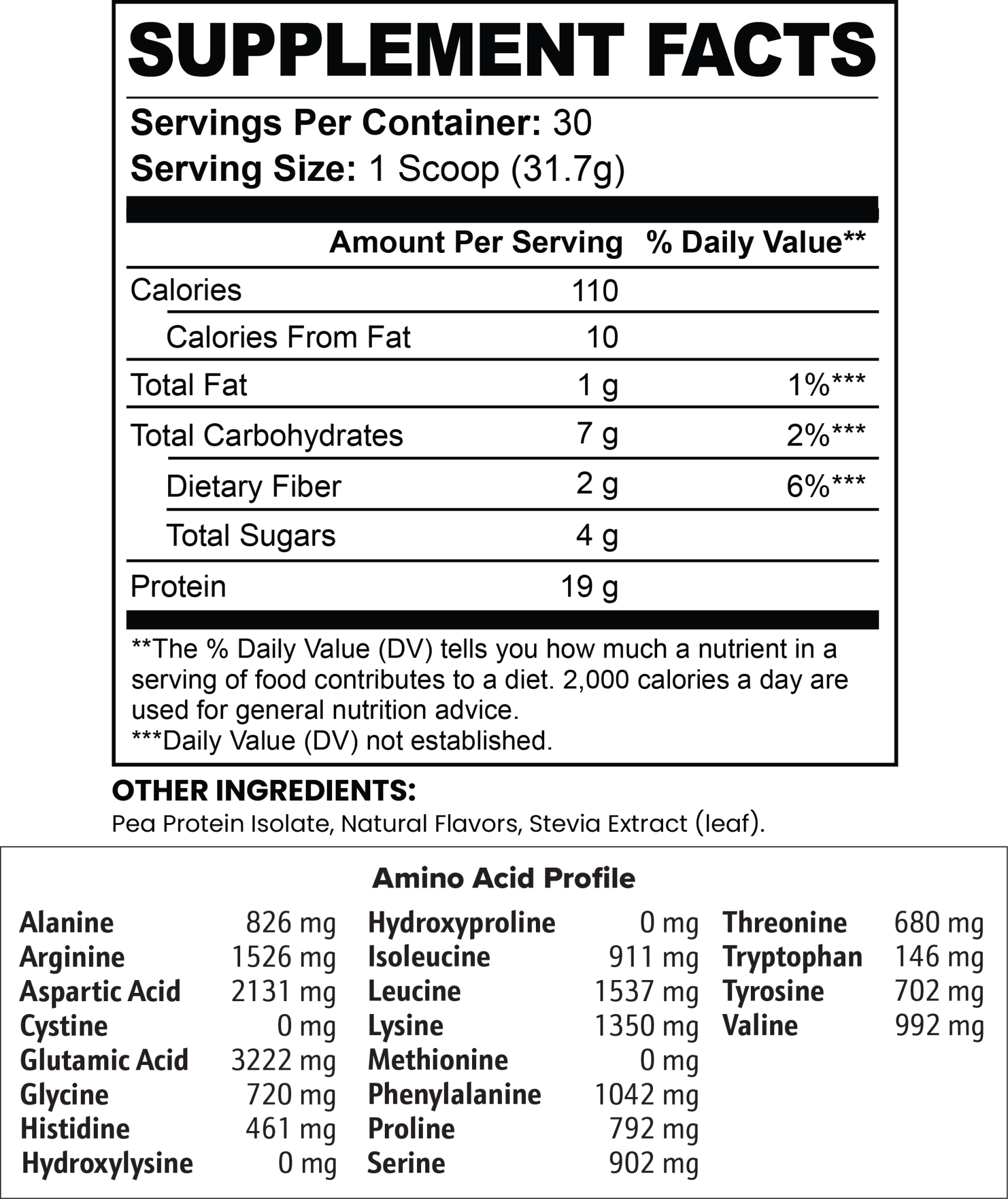 Vegan Pea Protein Isolate (Chocolate) - AMAZON FACTORY