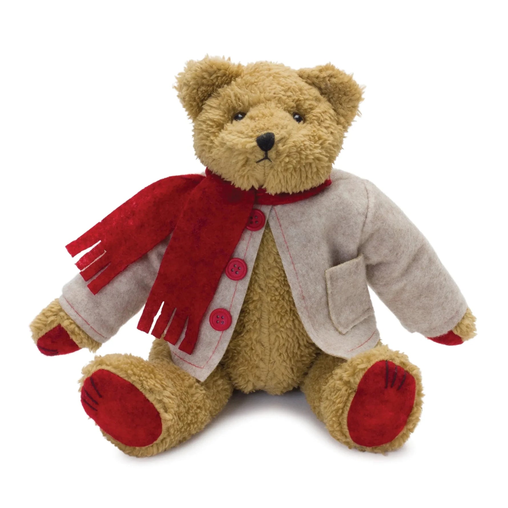 Vintage Teddy Bear with Coat and Scarf-AMAZON FACTORY