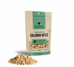 Vital Essentials(R) Freeze-Dried Raw Salmon Bites (5.0 oz) Dog Treats-AMAZON FACTORY