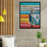 VW Bus Art Print - Color: Multi | Pack Of: 1 - AMAZON FACTORY