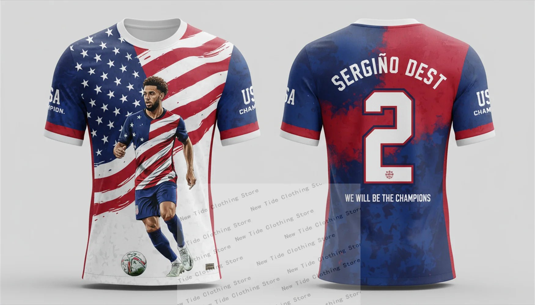 We Will Be Champions 2026 World Cup Fan Soccer Jersey for Men - Team USA Football Shirt - Ultimate Fan Wear Cheer in Style 1-AMAZON FACTORY