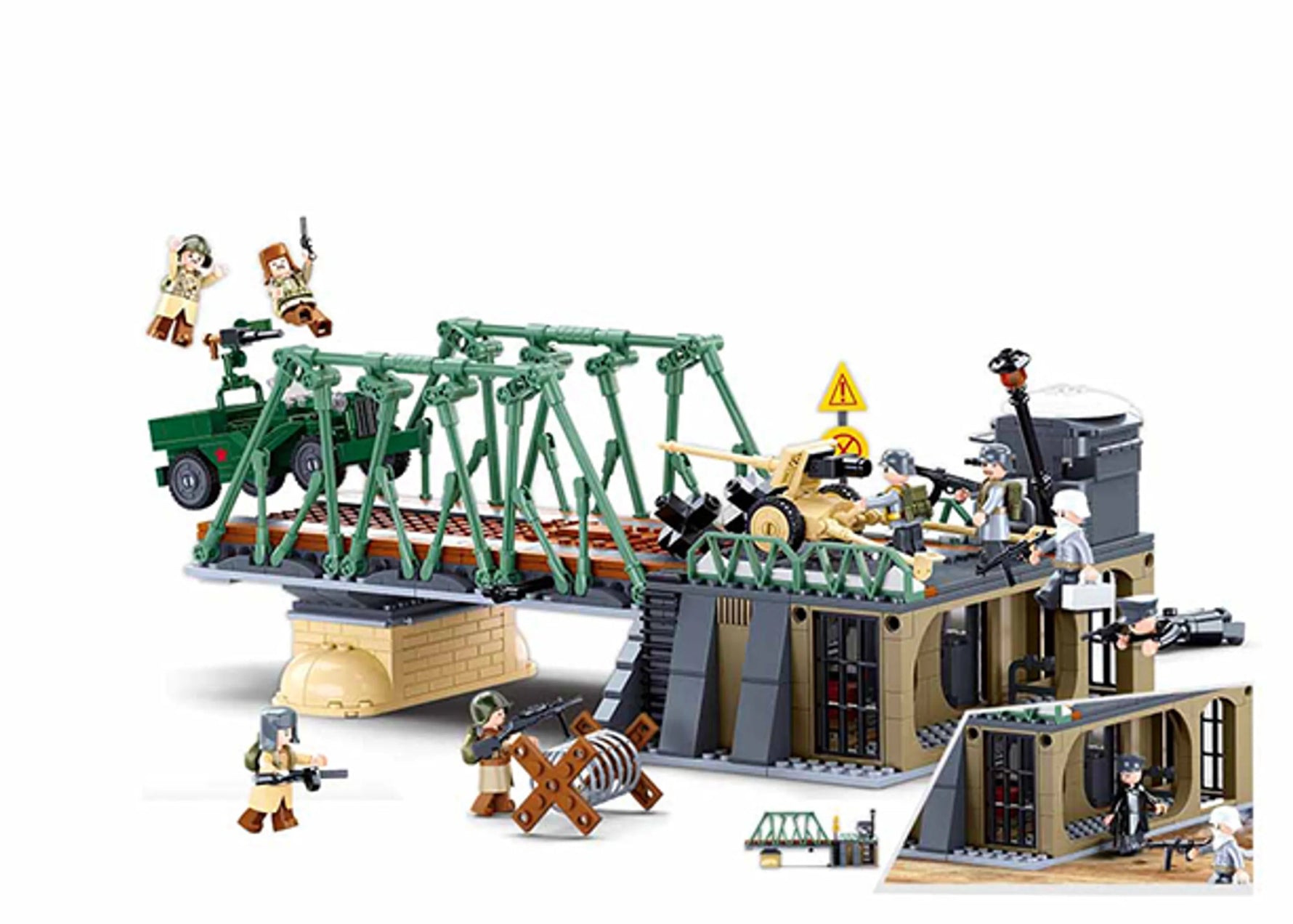 Winter Counter Attack Battle Building Brick Kit (769 pcs)-AMAZON FACTORY