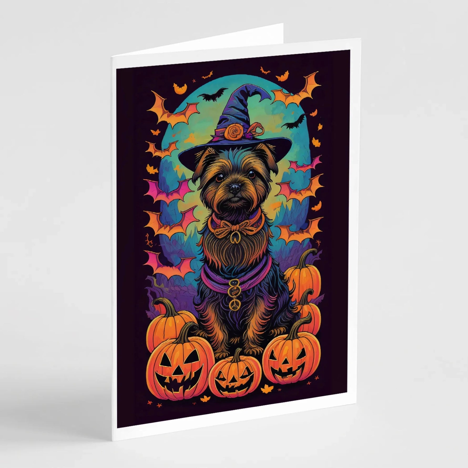 Witchy Halloween Greeting Cards - Size: 5X7 | Pack Of: 8 | Collection name: Witchy halloween - AMAZON FACTORY
