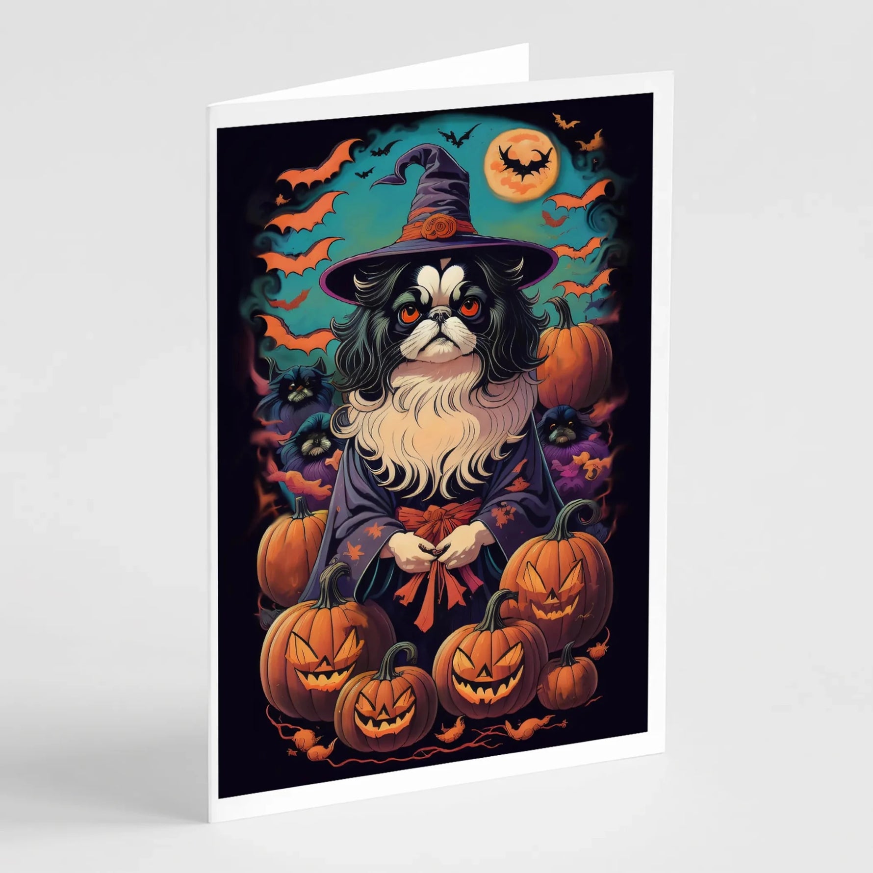 Witchy Halloween Greeting Cards - Size: 5X7 | Pack Of: 8 | Collection name: Witchy halloween - AMAZON FACTORY
