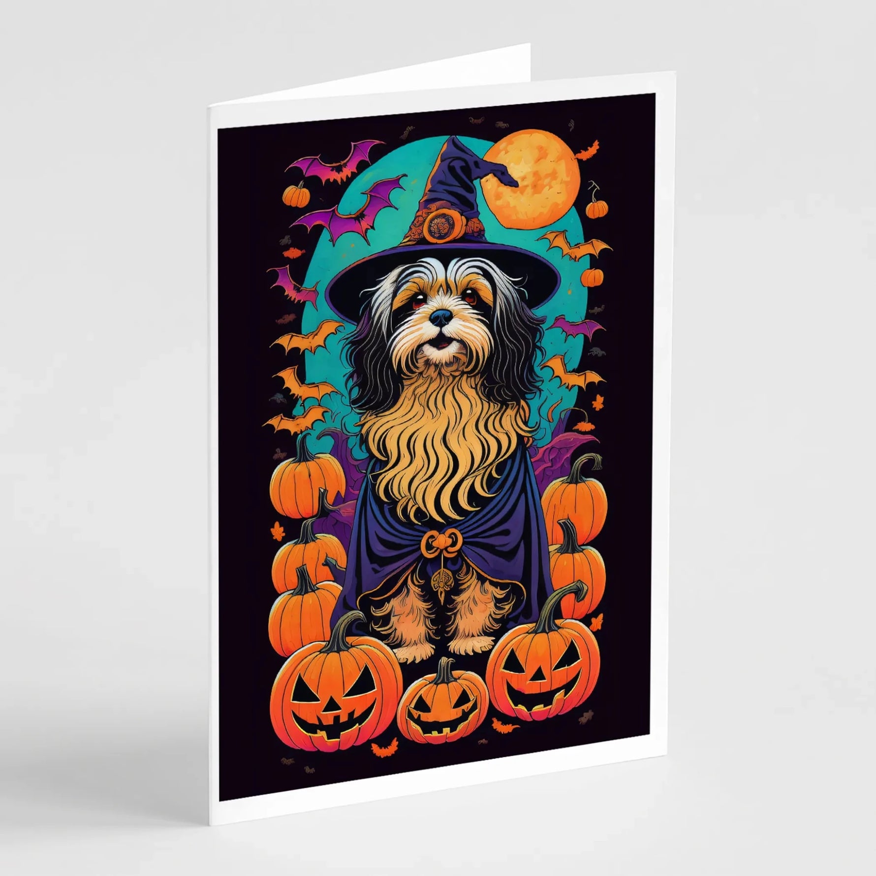 Witchy Halloween Greeting Cards - Size: 5X7 | Pack Of: 8 | Collection name: Witchy halloween - AMAZON FACTORY