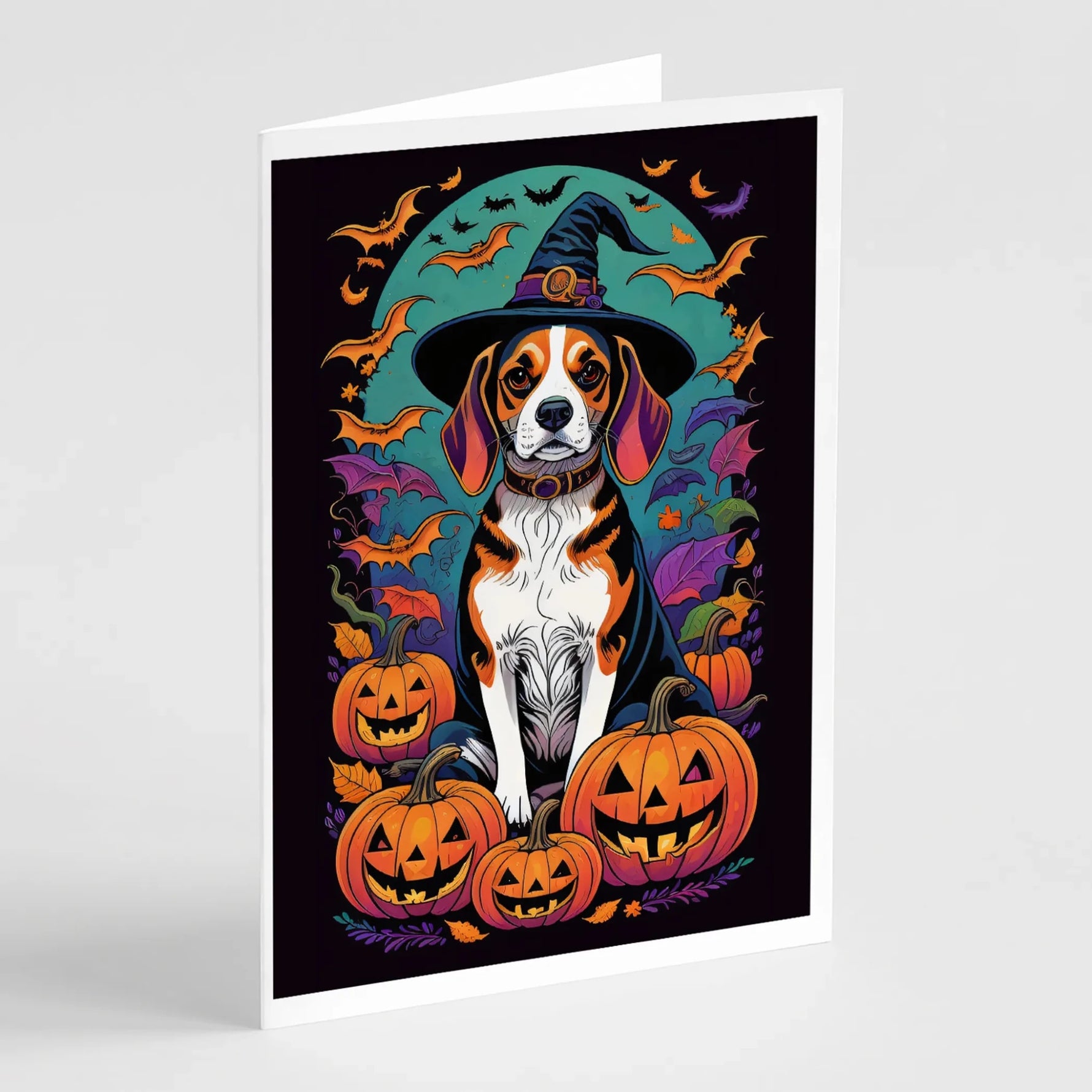 Witchy Halloween Greeting Cards - Size: 5X7 | Pack Of: 8 | Collection name: Witchy halloween - AMAZON FACTORY