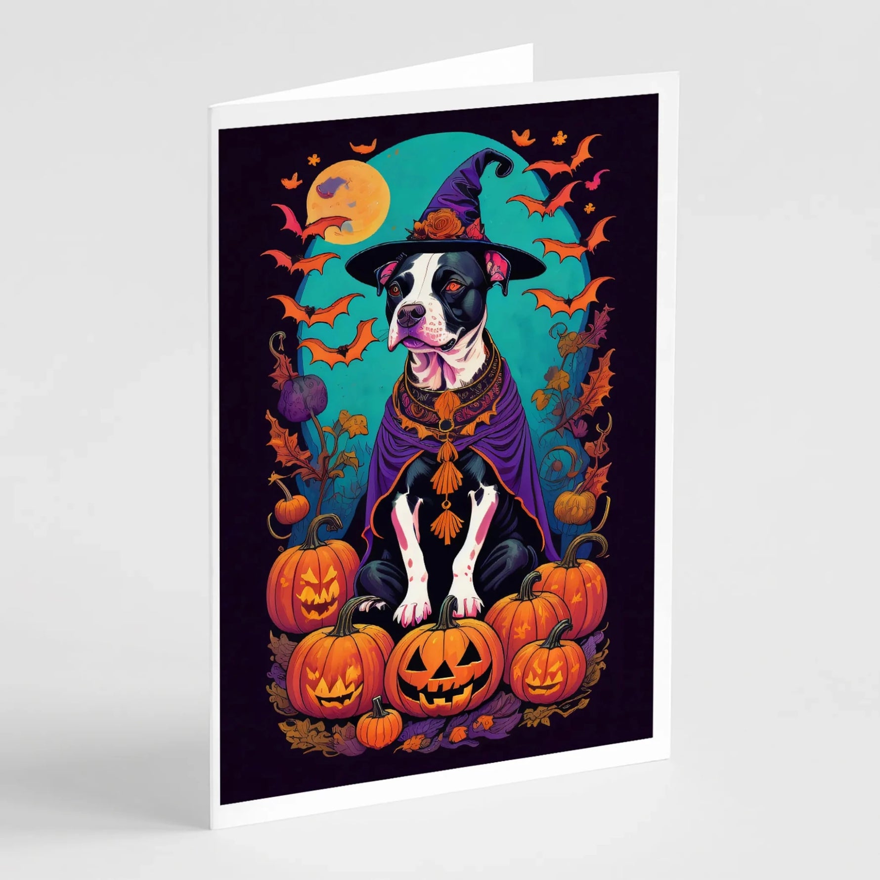 Witchy Halloween Greeting Cards - Size: 5X7 | Pack Of: 8 | Collection name: Witchy halloween - AMAZON FACTORY