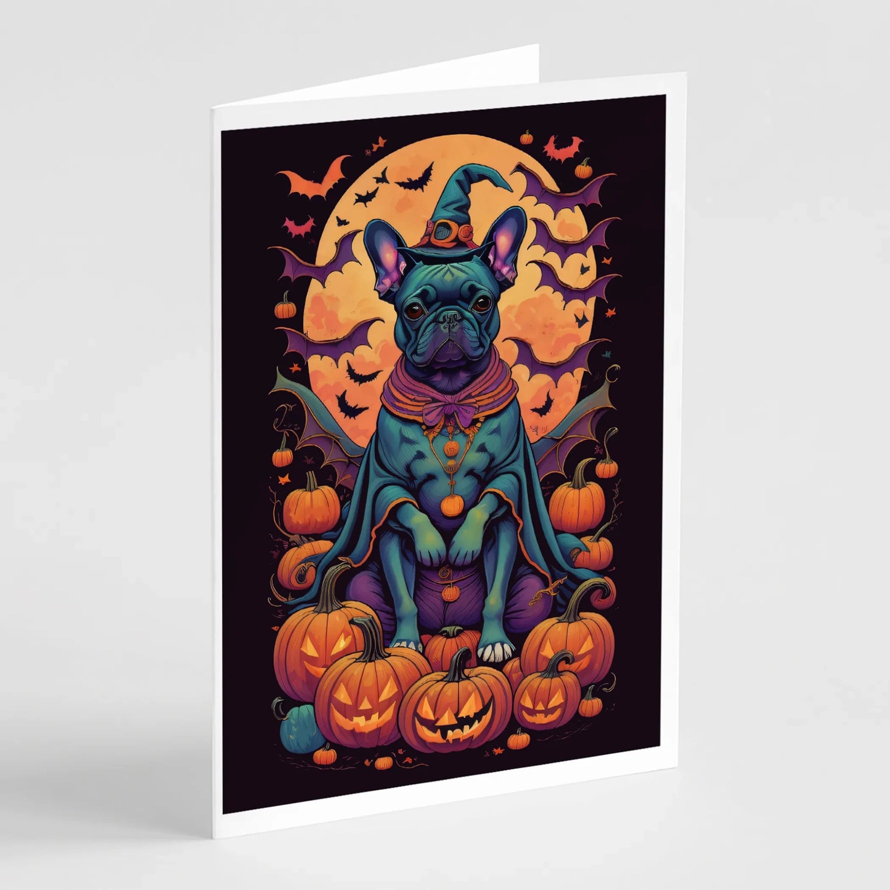 Witchy Halloween Greeting Cards - Size: 5X7 | Pack Of: 8 | Collection name: Witchy halloween - AMAZON FACTORY