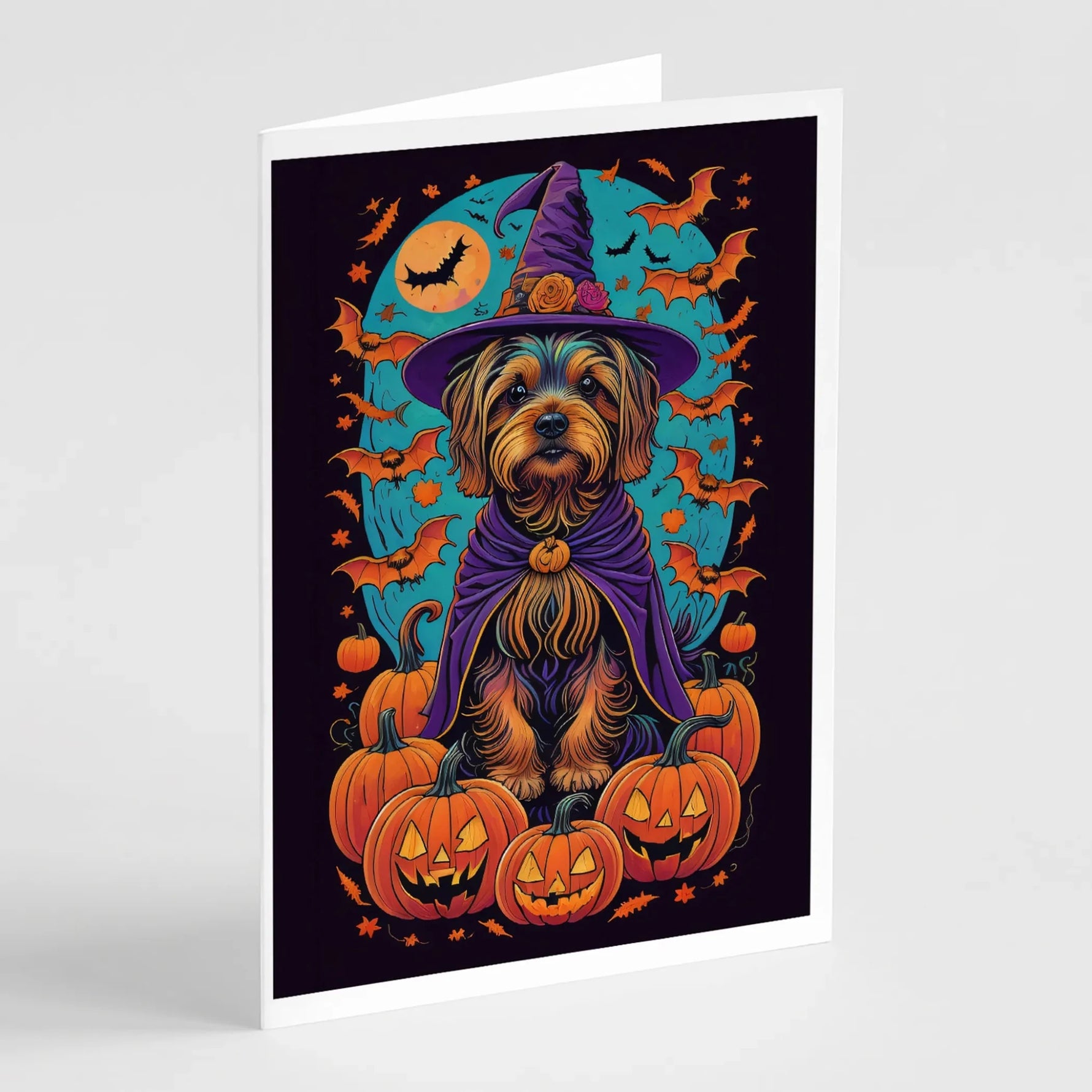 Witchy Halloween Greeting Cards - Size: 5X7 | Pack Of: 8 | Collection name: Witchy halloween - AMAZON FACTORY