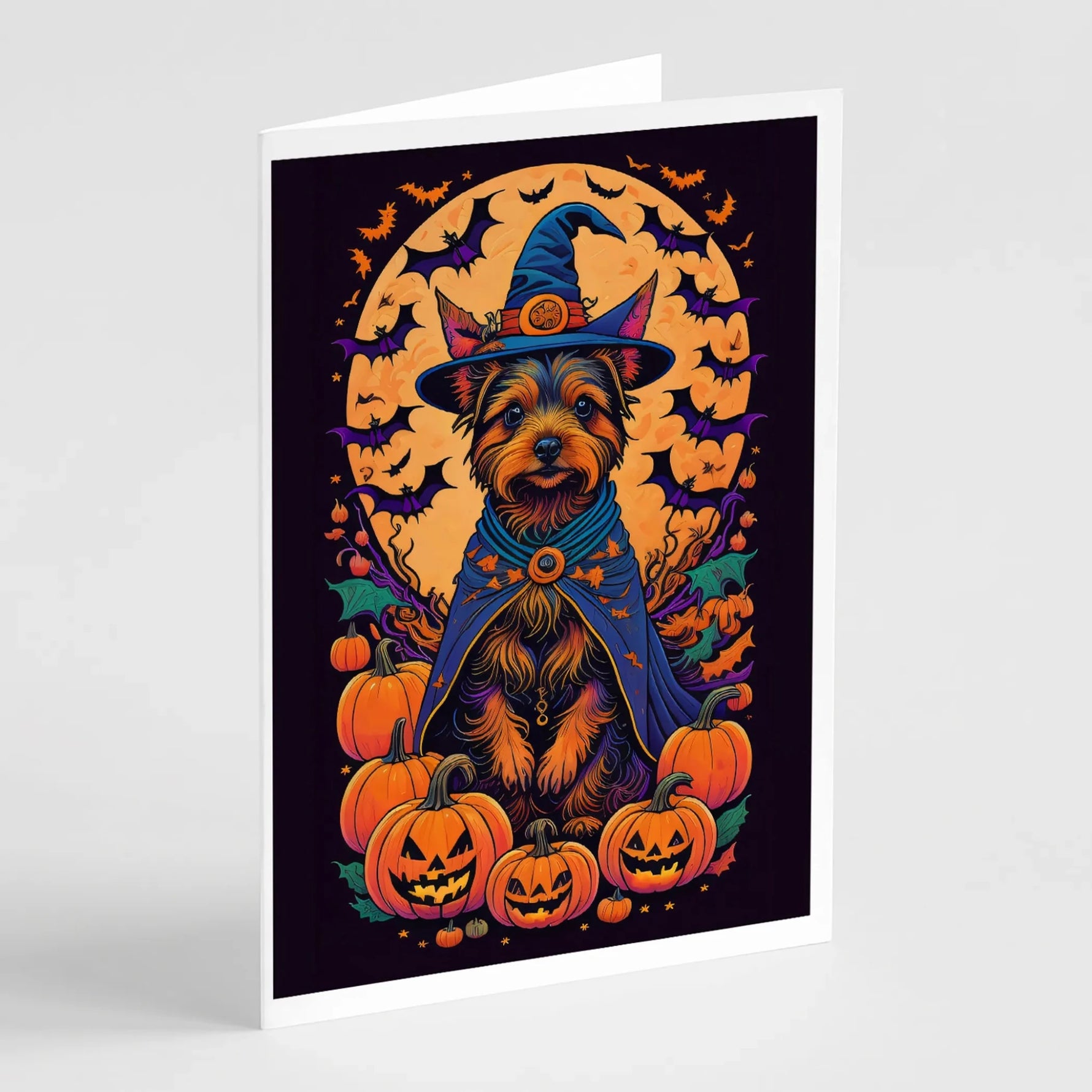 Witchy Halloween Greeting Cards - Size: 5X7 | Pack Of: 8 | Collection name: Witchy halloween - AMAZON FACTORY