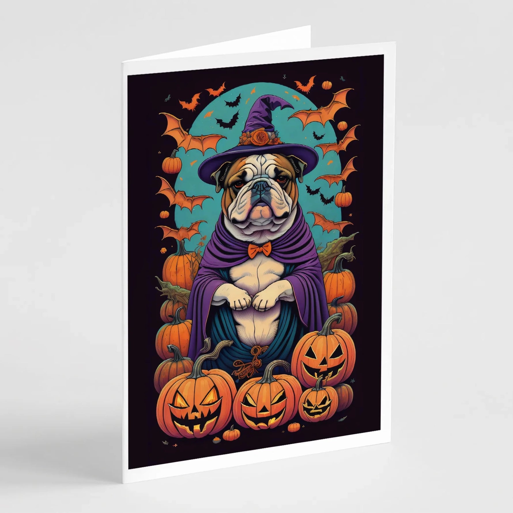 Witchy Halloween Greeting Cards - Size: 5X7 | Pack Of: 8 | Collection name: Witchy halloween - AMAZON FACTORY