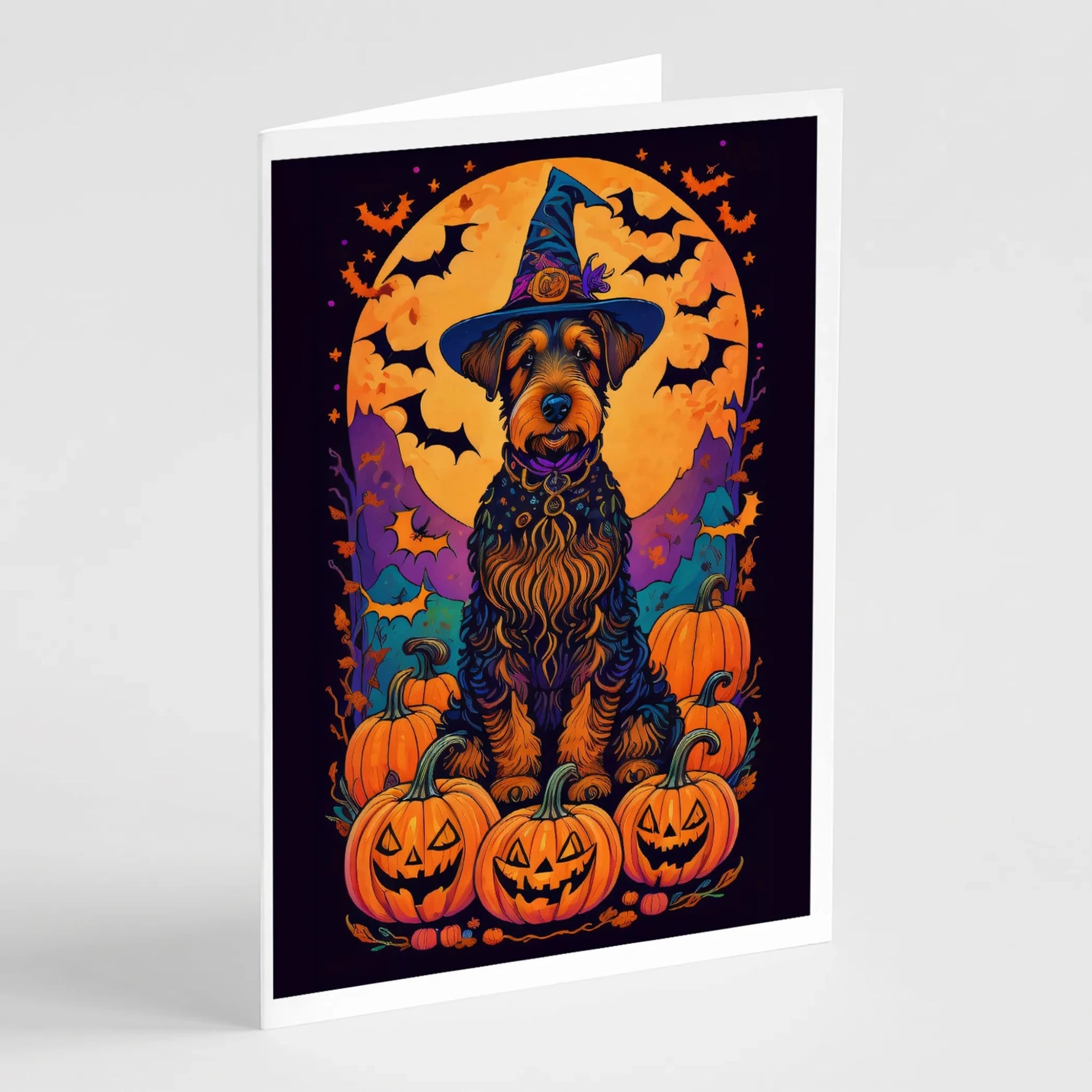 Witchy Halloween Greeting Cards - Size: 5X7 | Pack Of: 8 | Collection name: Witchy halloween - AMAZON FACTORY
