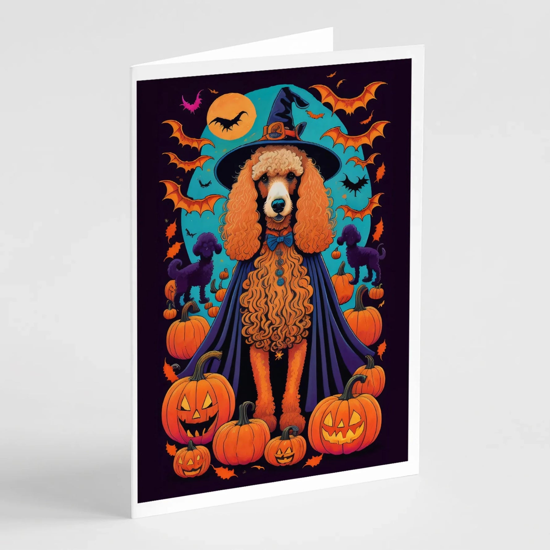 Witchy Halloween Greeting Cards - Size: 5X7 | Pack Of: 8 | Collection name: Witchy halloween - AMAZON FACTORY