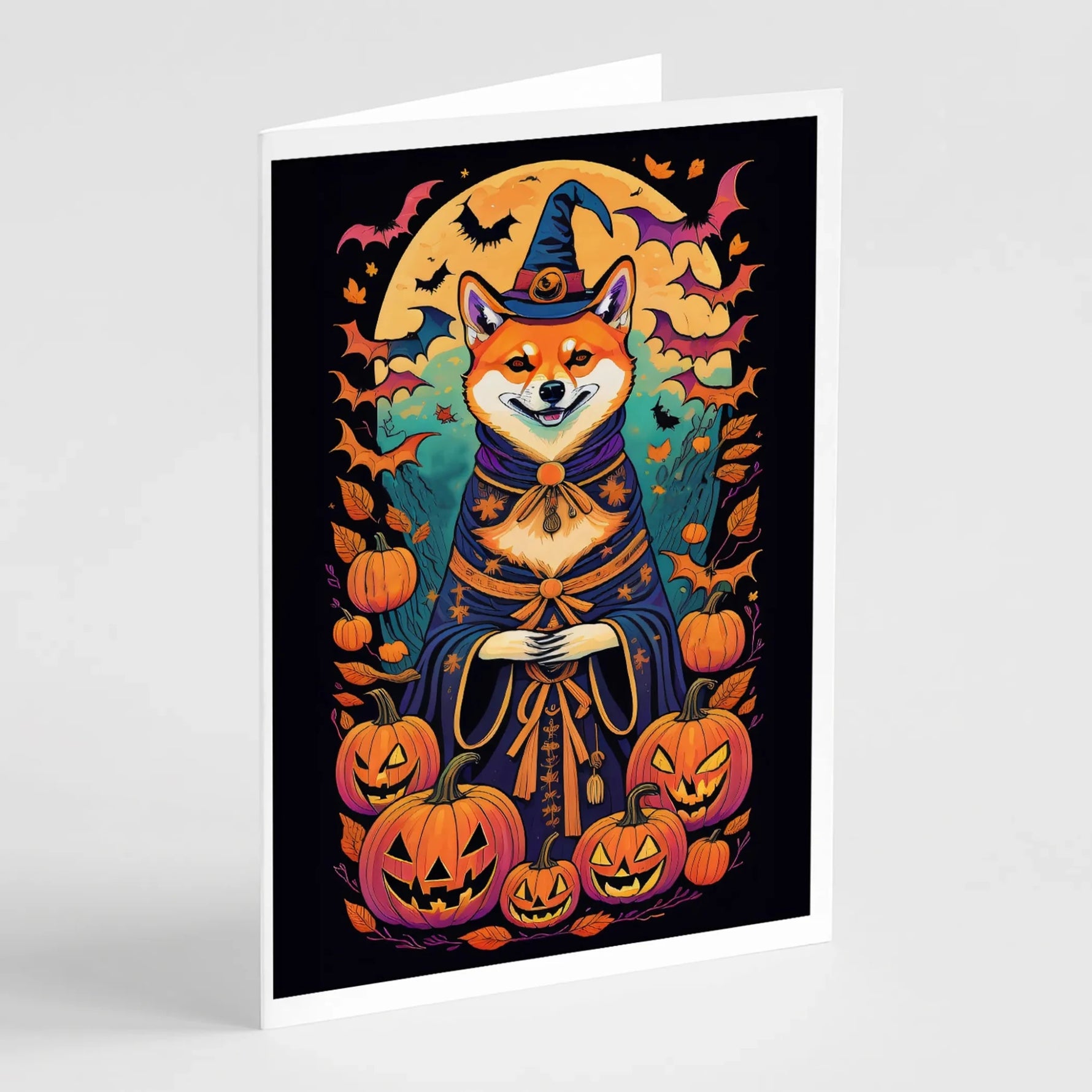 Witchy Halloween Greeting Cards - Size: 5X7 | Pack Of: 8 | Collection name: Witchy halloween - AMAZON FACTORY