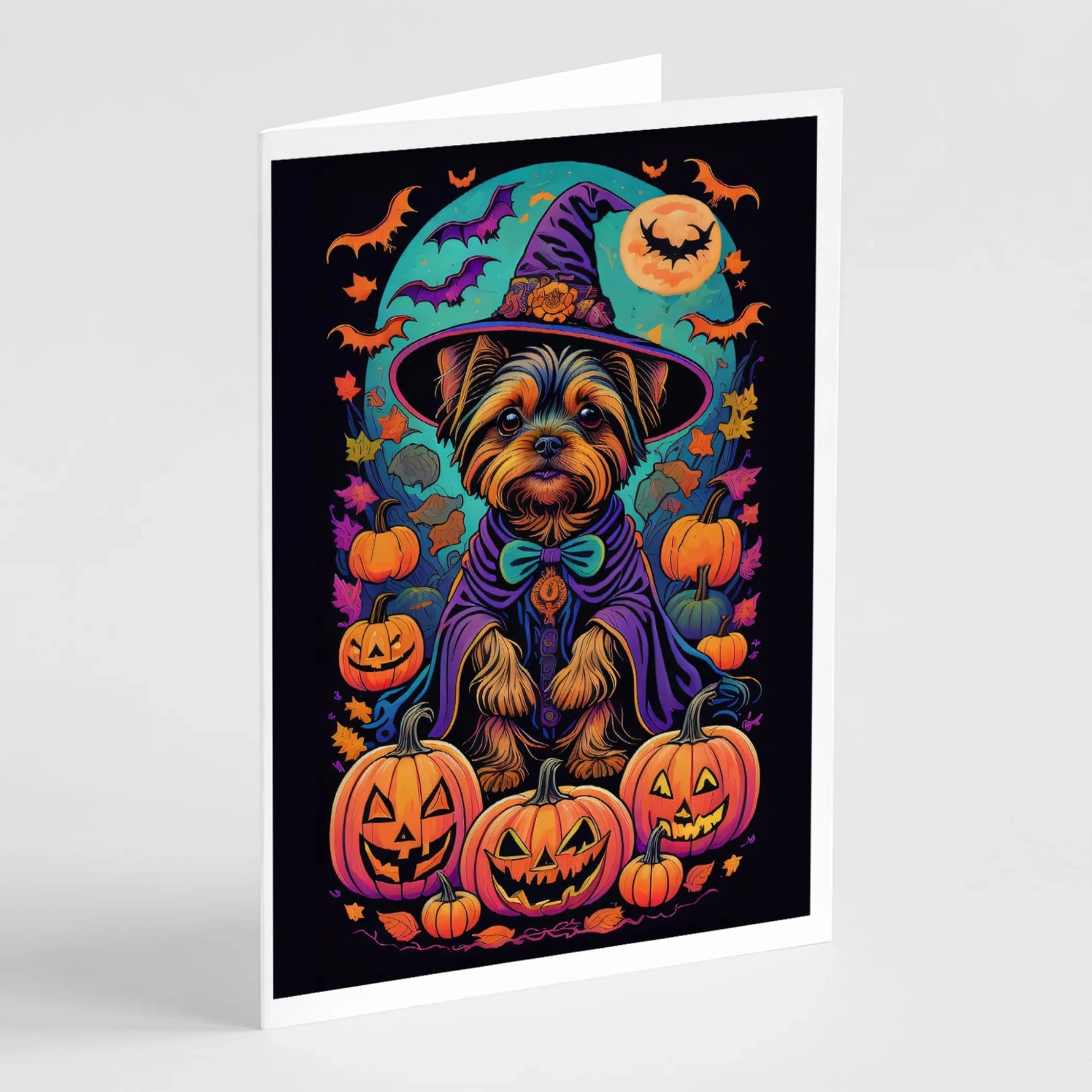 Witchy Halloween Greeting Cards - Size: 5X7 | Pack Of: 8 | Collection name: Witchy halloween - AMAZON FACTORY