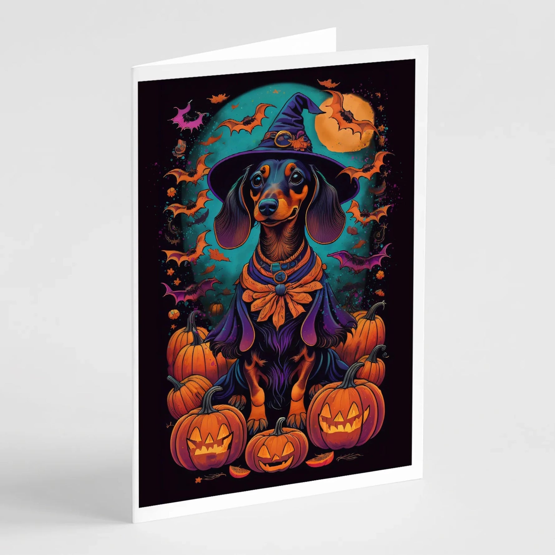 Witchy Halloween Greeting Cards - Size: 5X7 | Pack Of: 8 | Collection name: Witchy halloween - AMAZON FACTORY