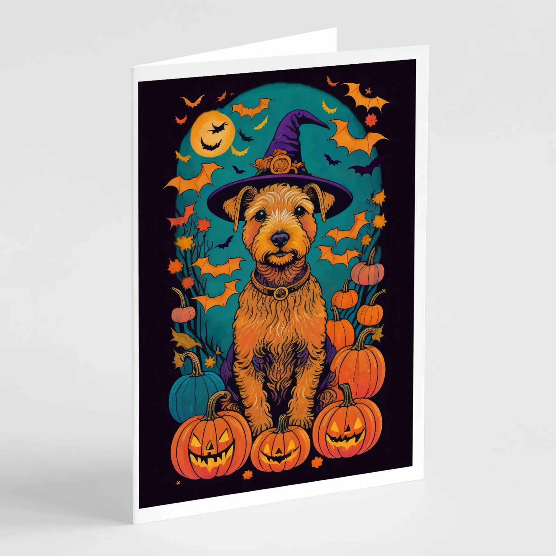 Witchy Halloween Greeting Cards - Size: 5X7 | Pack Of: 8 | Collection name: Witchy halloween - AMAZON FACTORY