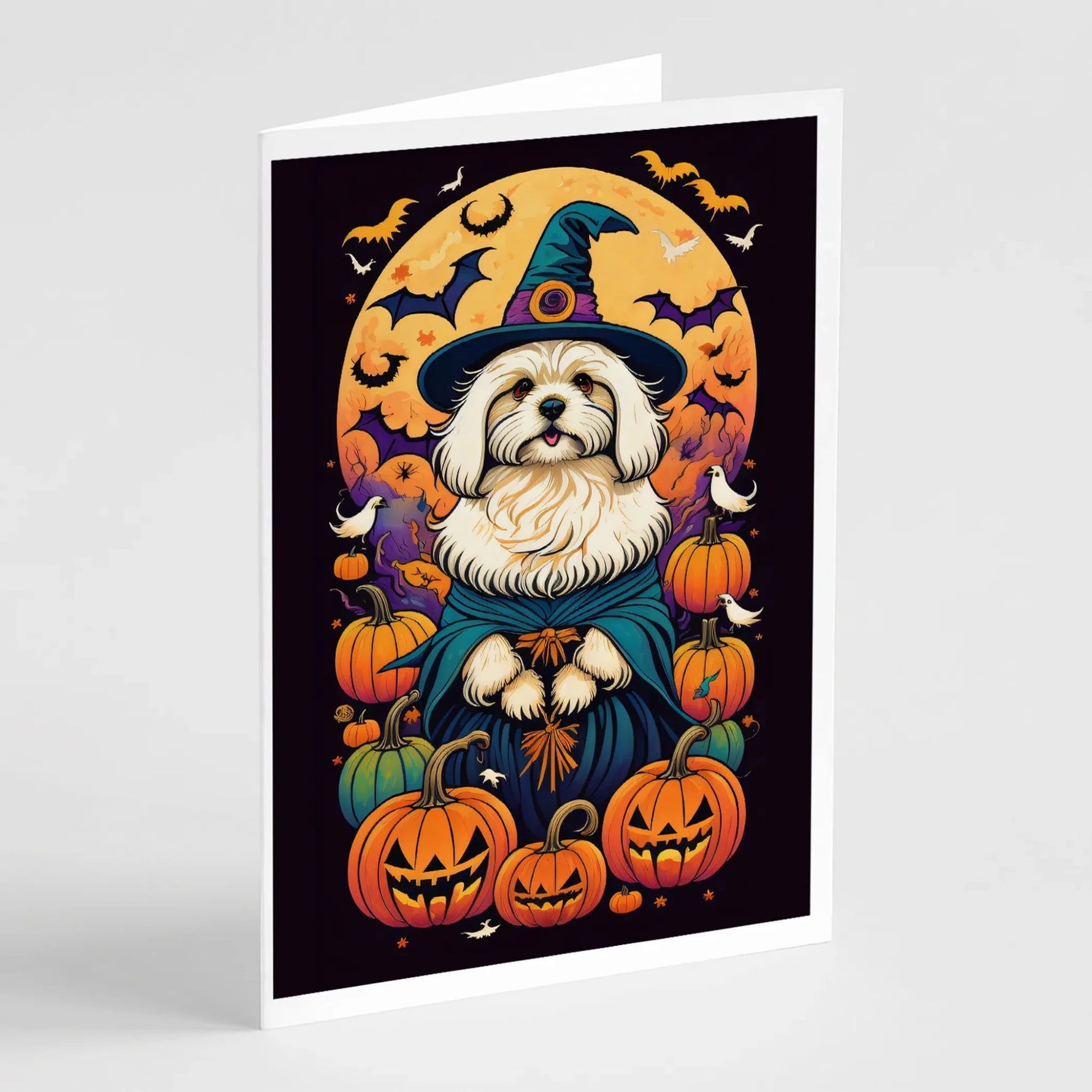 Witchy Halloween Greeting Cards - Size: 5X7 | Pack Of: 8 | Collection name: Witchy halloween - AMAZON FACTORY