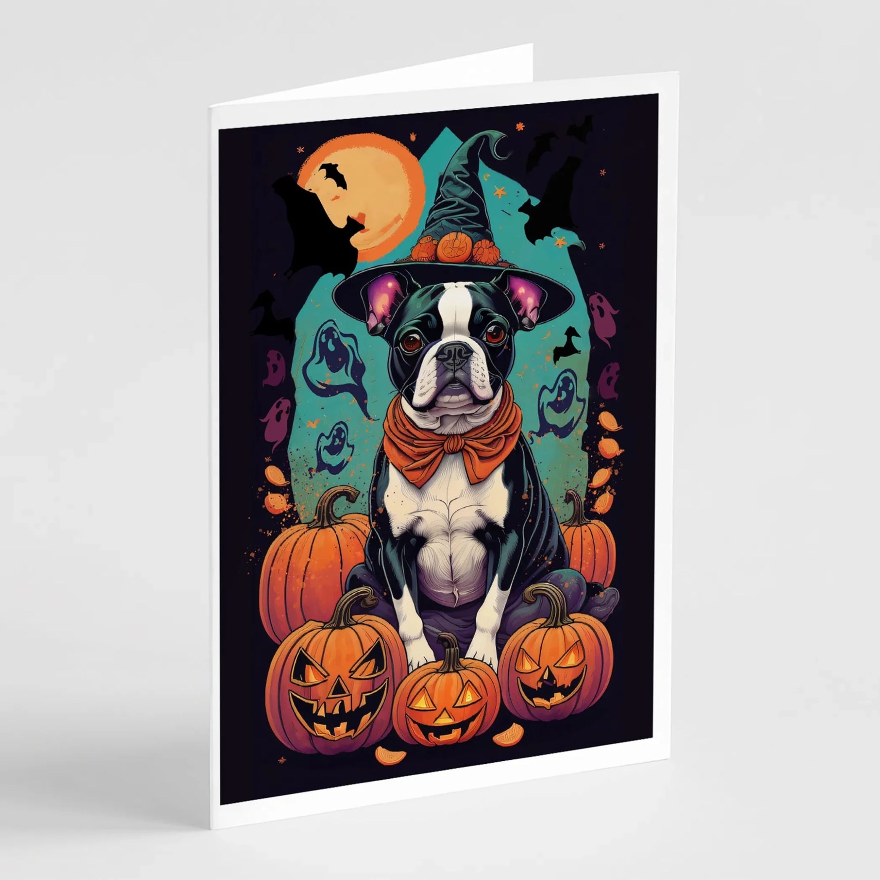 Witchy Halloween Greeting Cards - Size: 5X7 | Pack Of: 8 | Collection name: Witchy halloween - AMAZON FACTORY