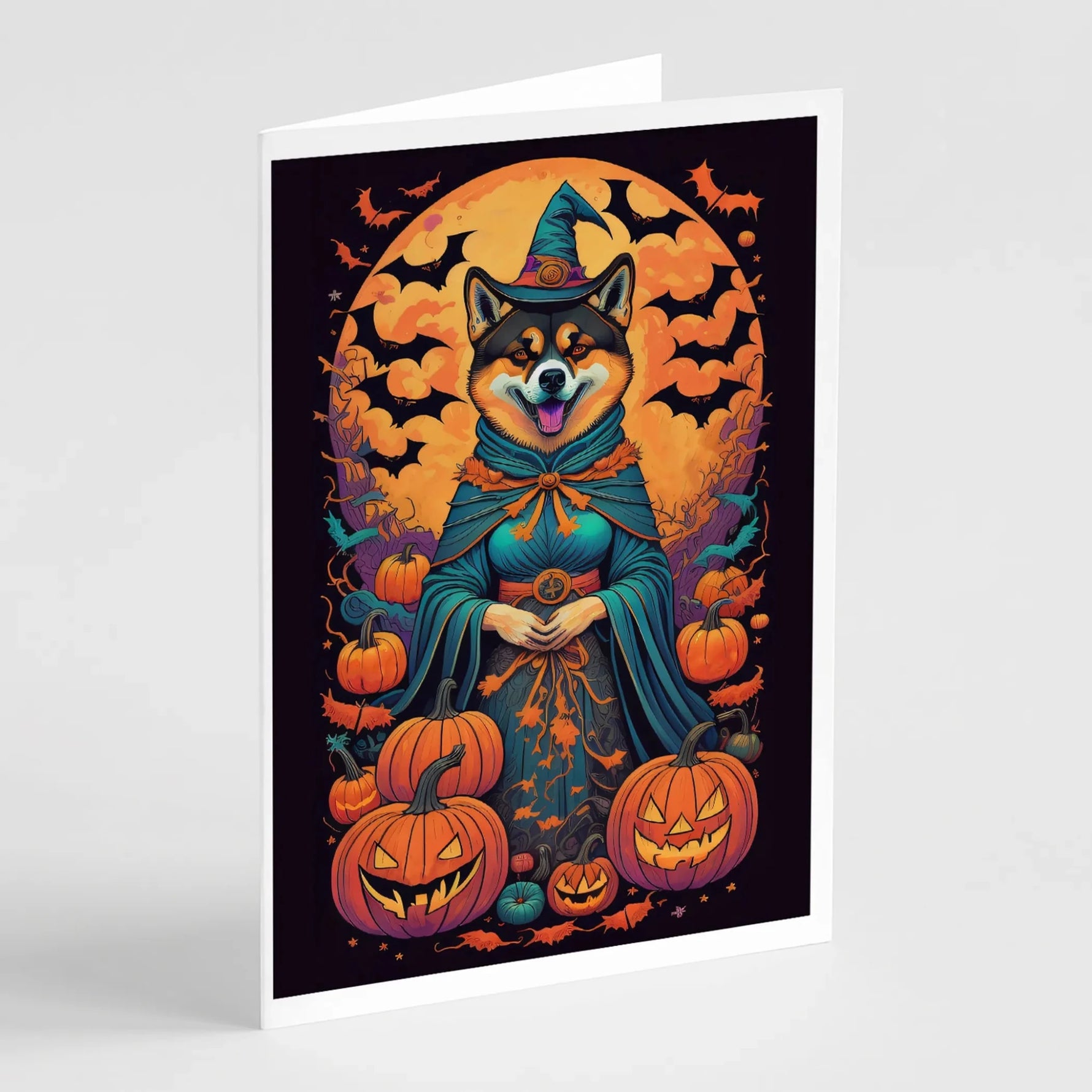 Witchy Halloween Greeting Cards - Size: 5X7 | Pack Of: 8 | Collection name: Witchy halloween - AMAZON FACTORY