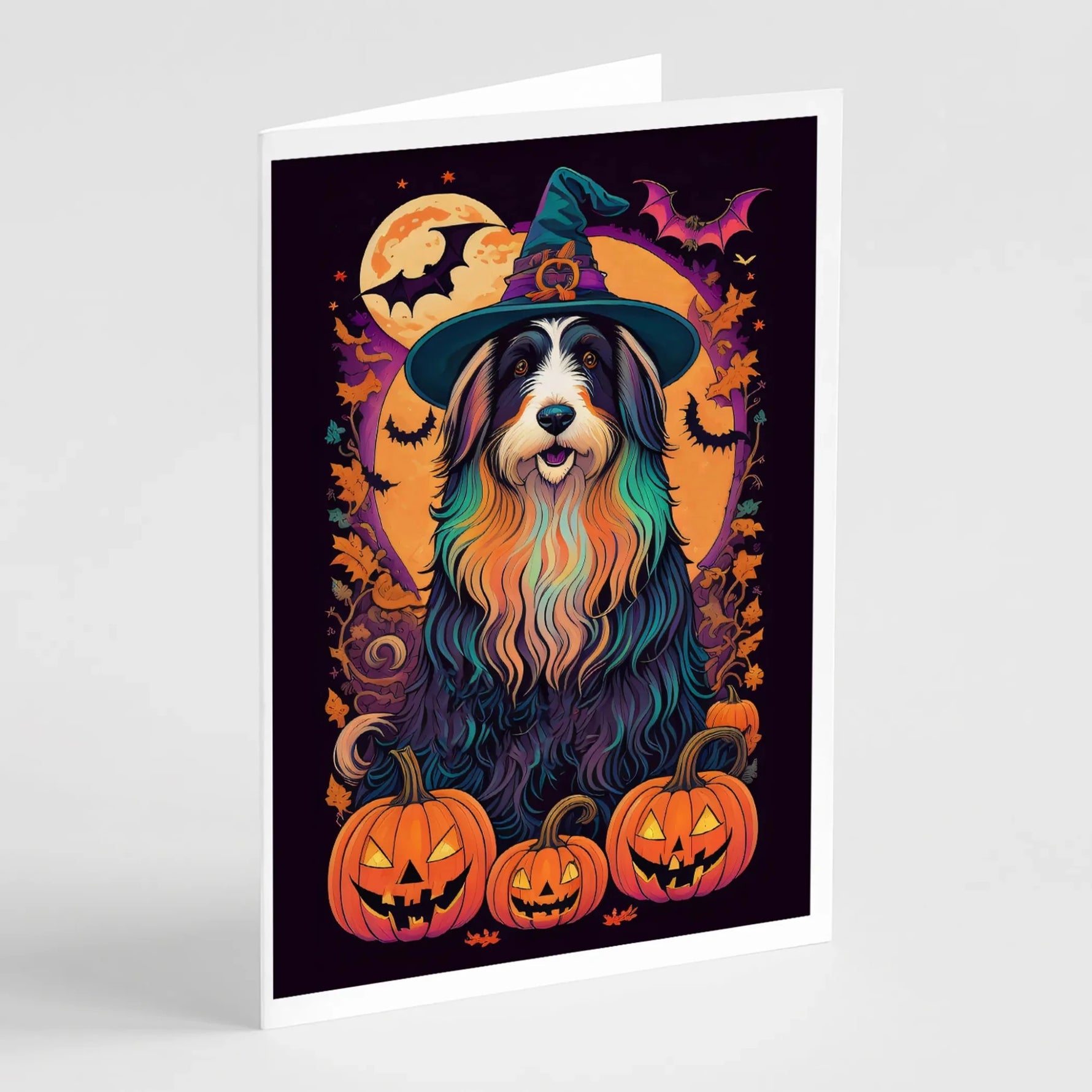 Witchy Halloween Greeting Cards - Size: 5X7 | Pack Of: 8 | Collection name: Witchy halloween - AMAZON FACTORY