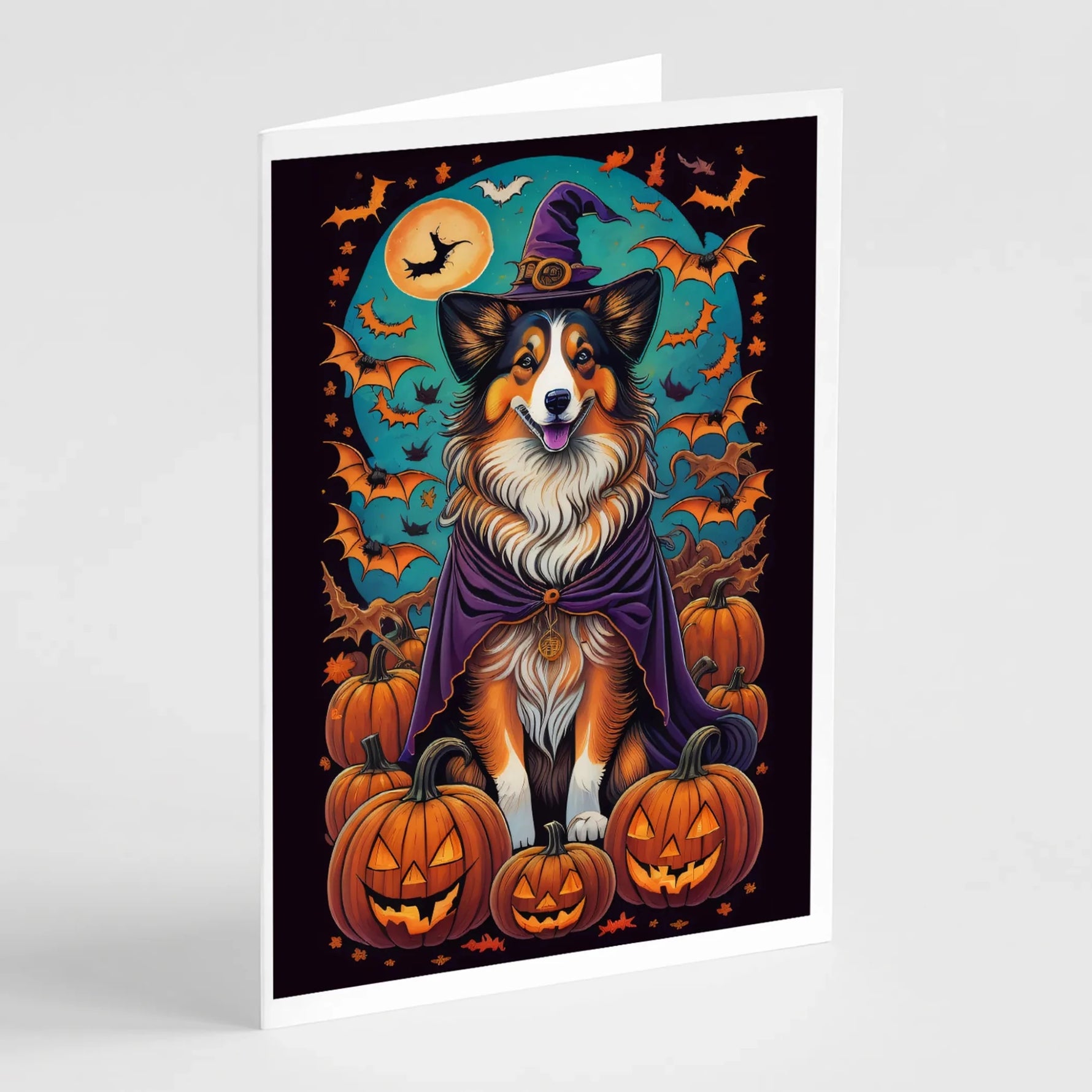 Witchy Halloween Greeting Cards - Size: 5X7 | Pack Of: 8 | Collection name: Witchy halloween - AMAZON FACTORY