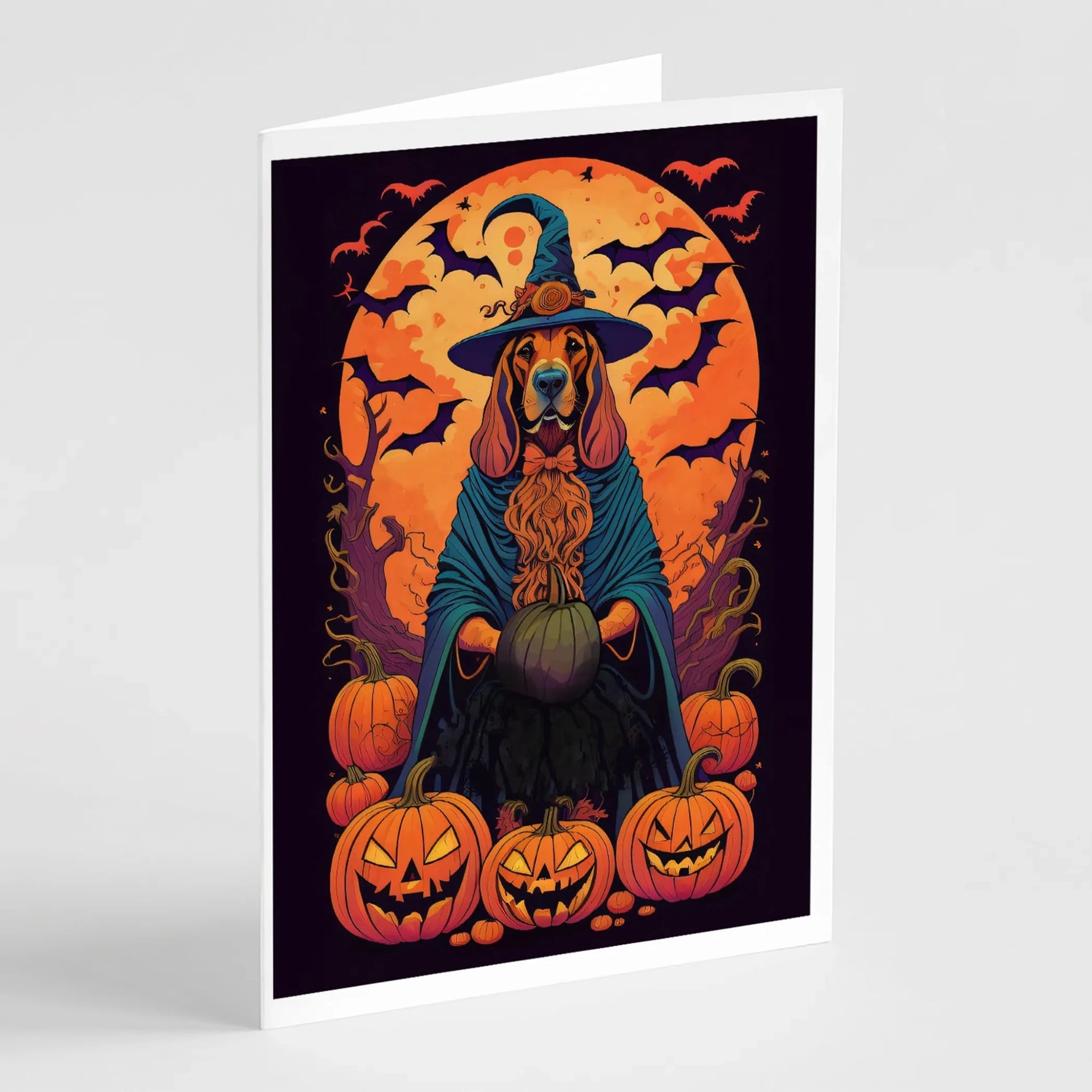 Witchy Halloween Greeting Cards - Size: 5X7 | Pack Of: 8 | Collection name: Witchy halloween - AMAZON FACTORY