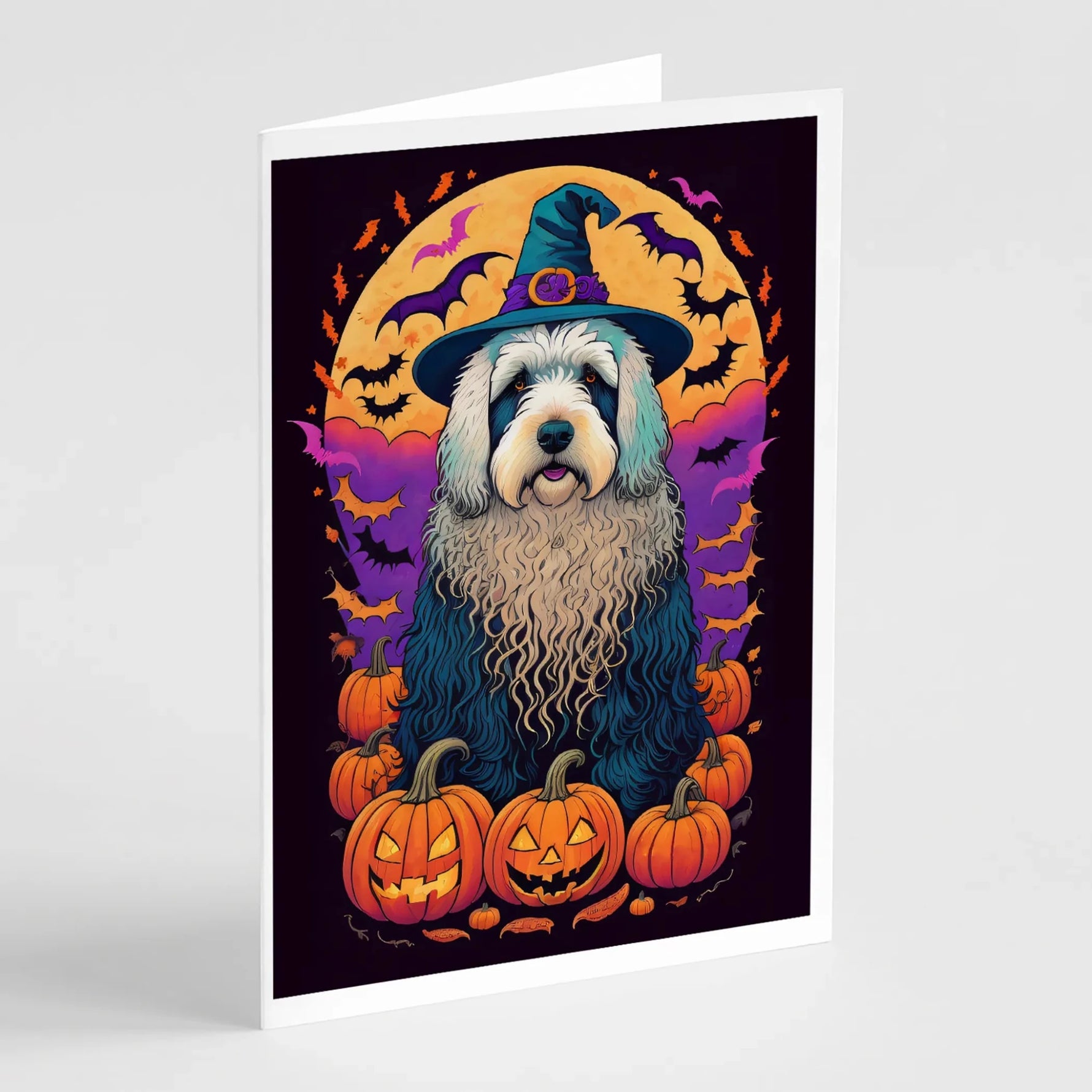 Witchy Halloween Greeting Cards - Size: 5X7 | Pack Of: 8 | Collection name: Witchy halloween - AMAZON FACTORY