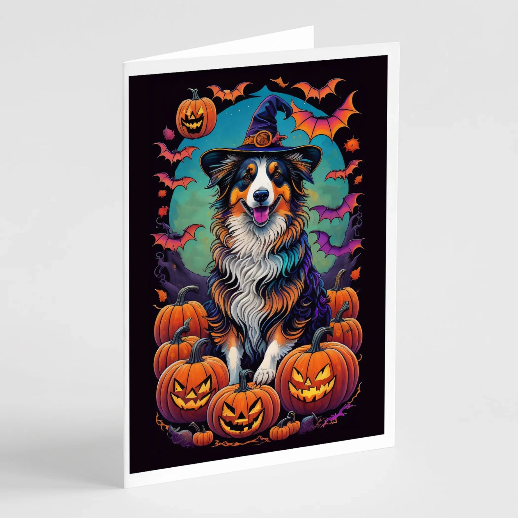 Witchy Halloween Greeting Cards - Size: 5X7 | Pack Of: 8 | Collection name: Witchy halloween - AMAZON FACTORY