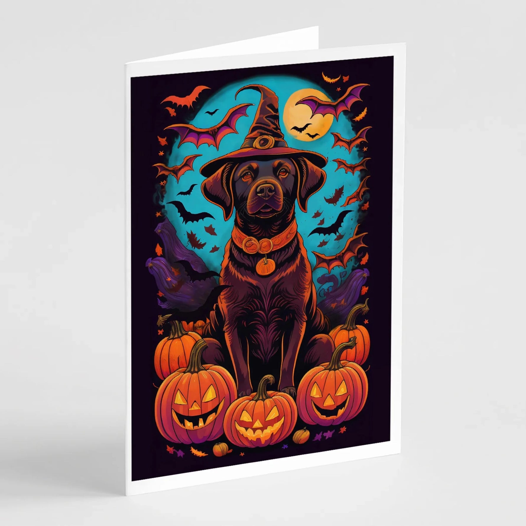 Witchy Halloween Greeting Cards - Size: 5X7 | Pack Of: 8 | Collection name: Witchy halloween - AMAZON FACTORY