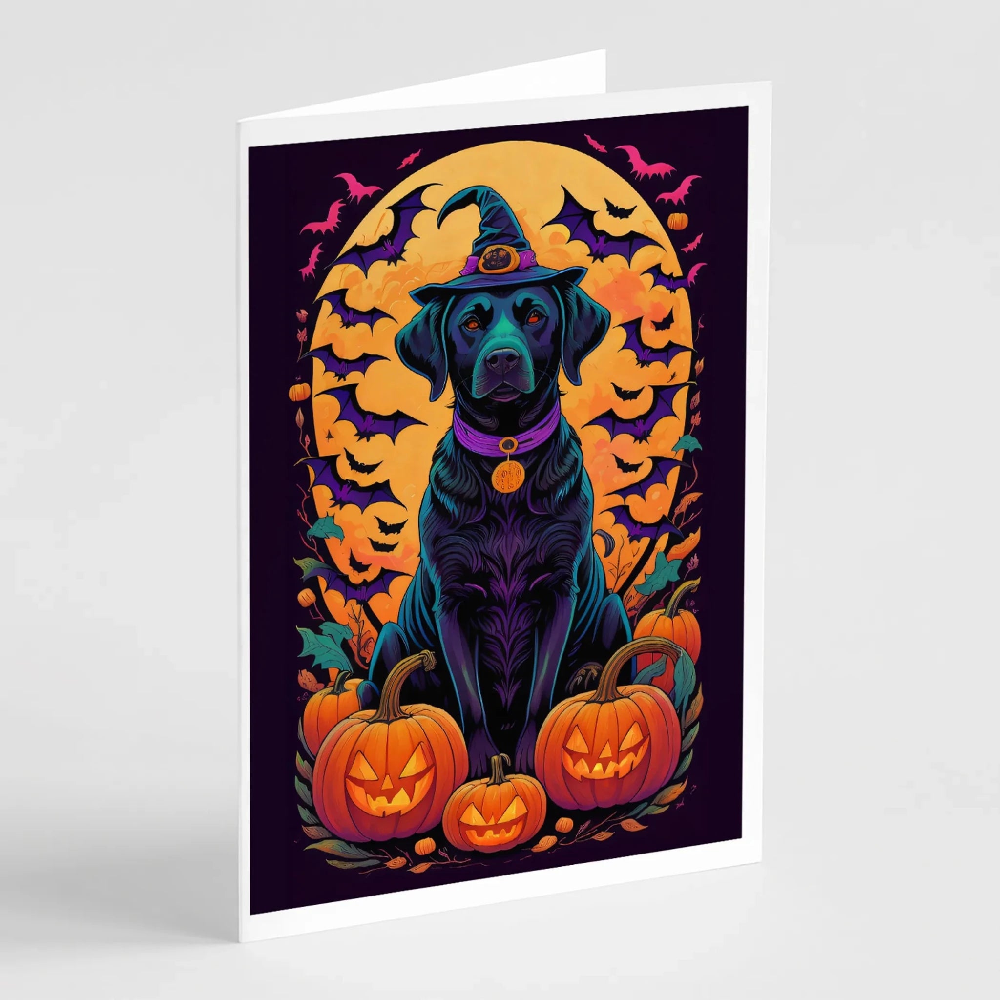 Witchy Halloween Greeting Cards - Size: 5X7 | Pack Of: 8 | Collection name: Witchy halloween-AMAZON FACTORY