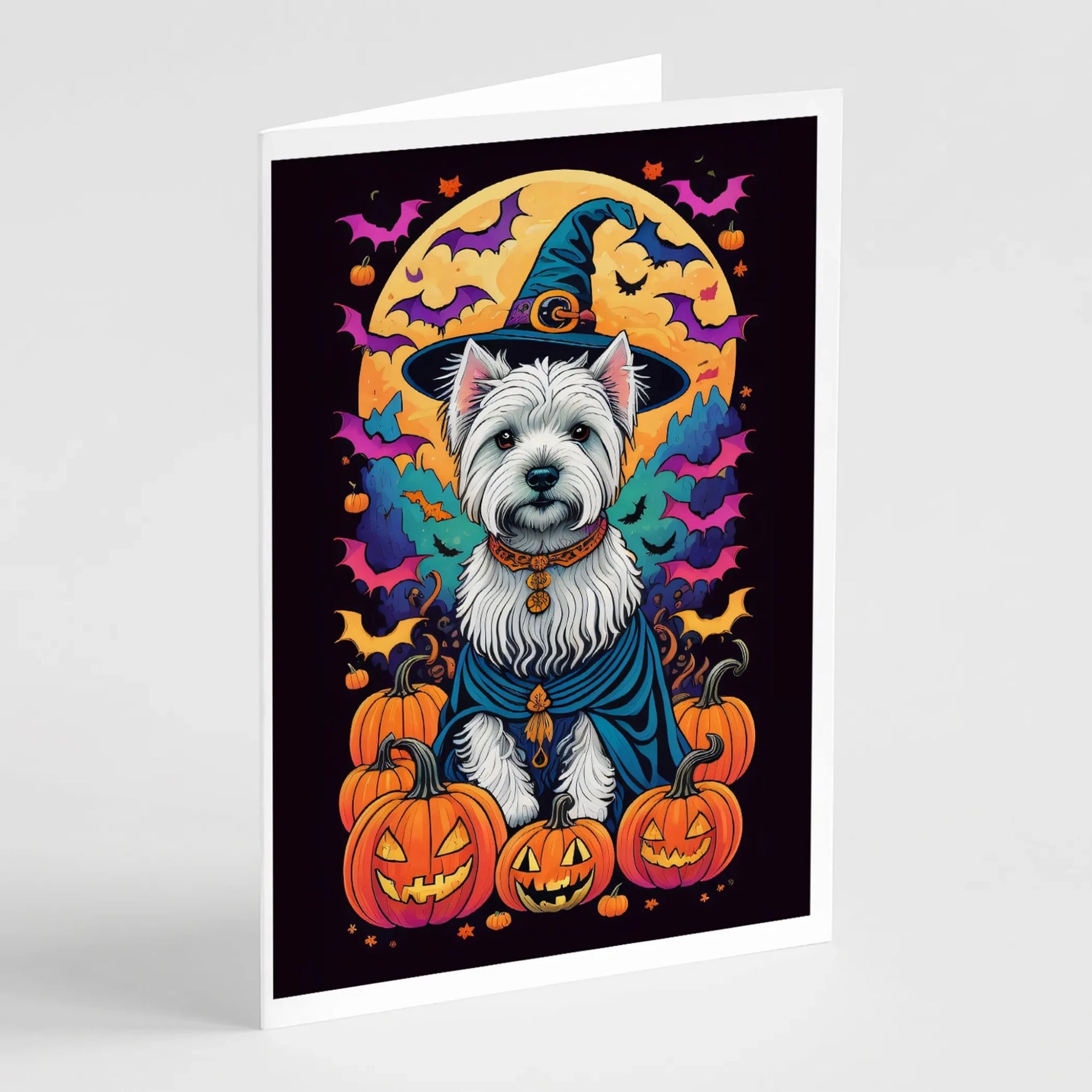Witchy Halloween Greeting Cards - Size: 5X7 | Pack Of: 8 | Collection name: Witchy halloween - AMAZON FACTORY